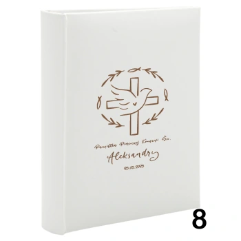 Album komunijny wsuwany na 50 zdjęć 13x18 personalizowany 5 wzorów